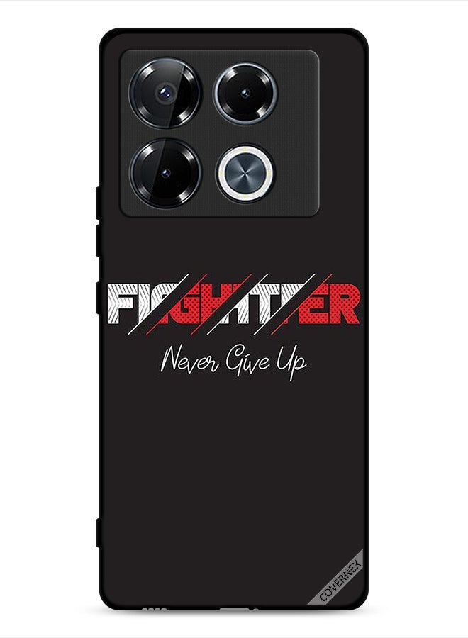 Covernex Infinix Note 40 Pro Plus 5G Protective Case Cover Fighter Never Give Up - Image 1