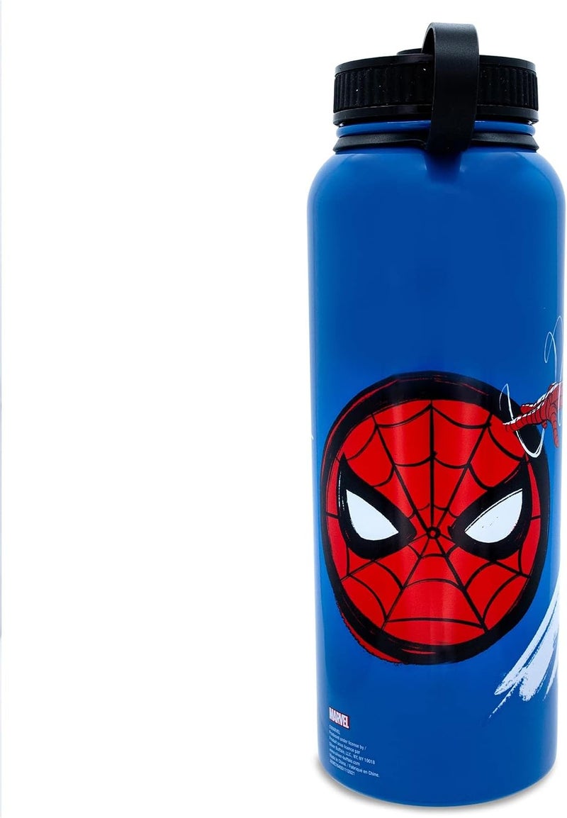 Silver Buffalo Spider-Man Beyond Amazing Stainless Steel Water Bottle with Twist Lid, 42 Ounces - Image 3