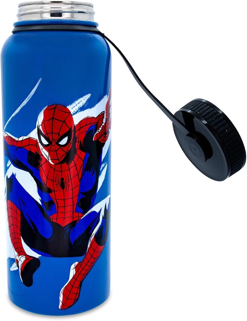 Silver Buffalo Spider-Man Beyond Amazing Stainless Steel Water Bottle with Twist Lid, 42 Ounces - Image 4