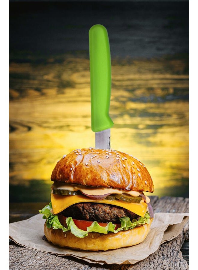 Alfi All-Purpose Knives Aerospace Precision Pointed Tip - Home And Kitchen Supplies - Serrated Steak Knives Set, Made in USA (Ultra Bright Multi-Color, 12 pack) - Image 3