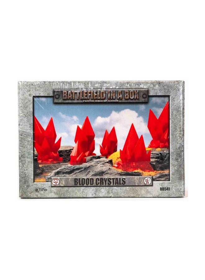 Gale Force Nine Crystals, 30 mm Red Blood Crystals (6 Pack), Fantasy Game Accessory, Adult - Image 1