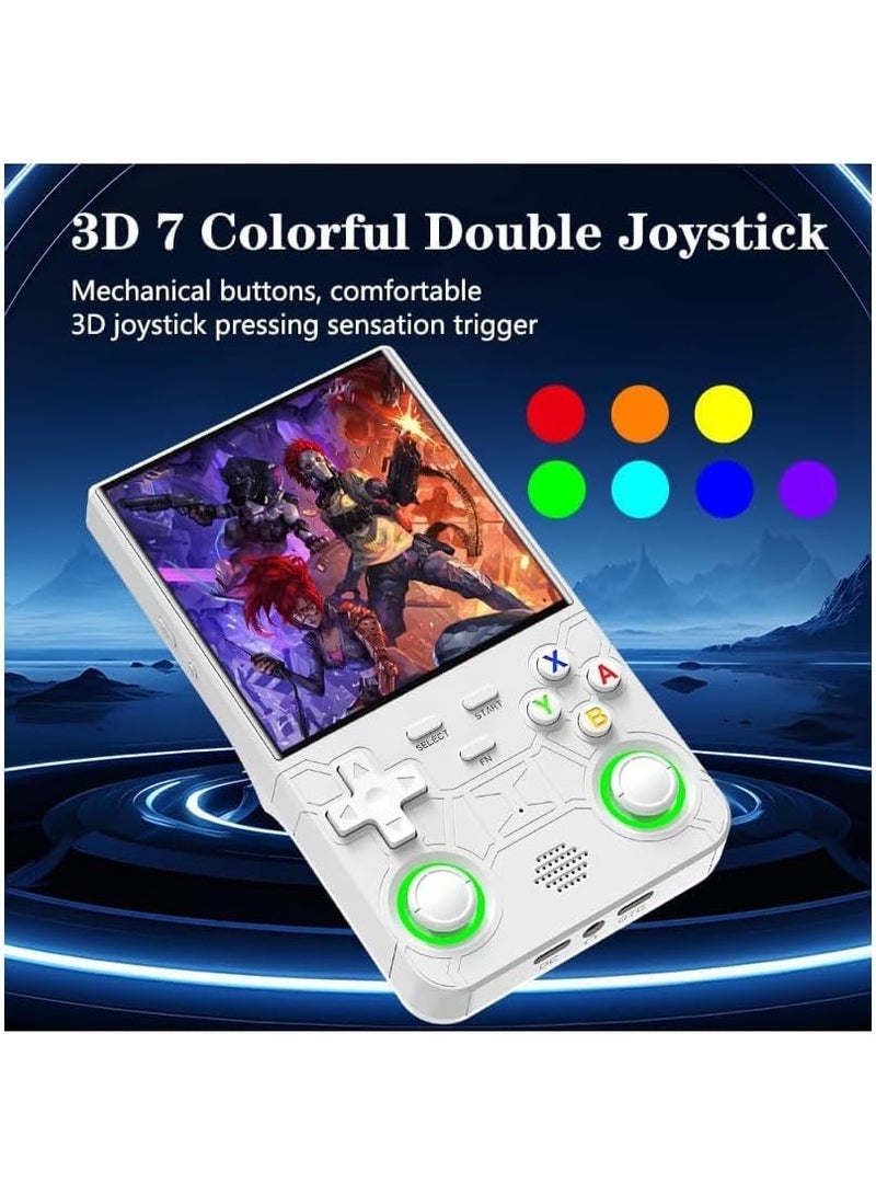 R36 Ultra Retro Handheld Game Console, 64GB 20000+ Games, 4.0 Inch IPS Screen, White - Image 5