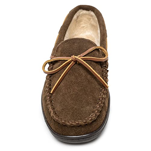 Minnetonka نعال مينيتونكا للرجال مبطنة ببطانة داخلية صلبة بني 9 S - Image 2