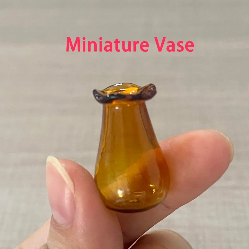 SPANSEE 2 PCS Mini Vase for Cat Whiskers  Cat Whisker Vase  Miniature Vase  Cat Whisker Holder  Tiny Vase for Decor (Green  Yellow) - Image 5