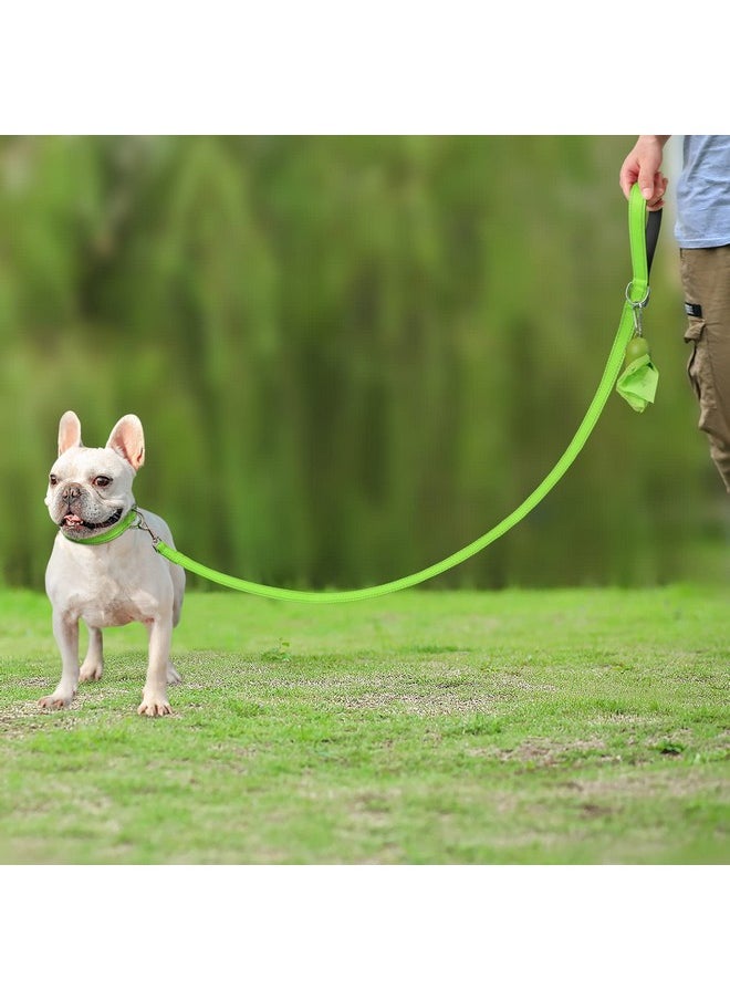 Joytale - Joytale Double-Sided Reflective Dog Leash, 6 FT/5 FT/4 FT, Padded Handle Nylon Dogs Leashes for Small & Medium Dogs Walking, Green, 6FT - Image 1