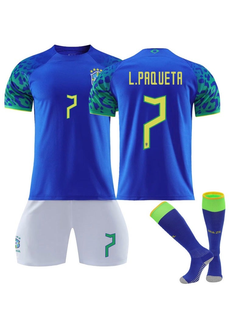 Soccer Jersey Sportswear for Men Kid Boy 2022 Team Sports Football T-Shirt Suit Short Sleeve Outdoor Sports Shorts - Image 2