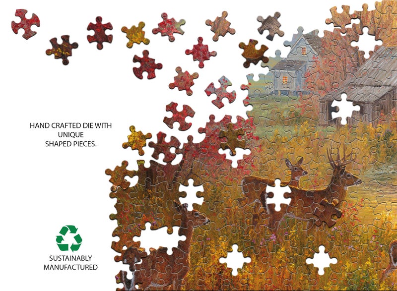 Buffalo Games â€“ Southern Rails - Abraham Hunter - 750 Piece Fall Panoramic Jigsaw Puzzle â€“ Scenic Autumn Landscape Artwork for Adults â€“ Precision-Cut Pieces, Beautiful Seasonal Artwork - Image 4