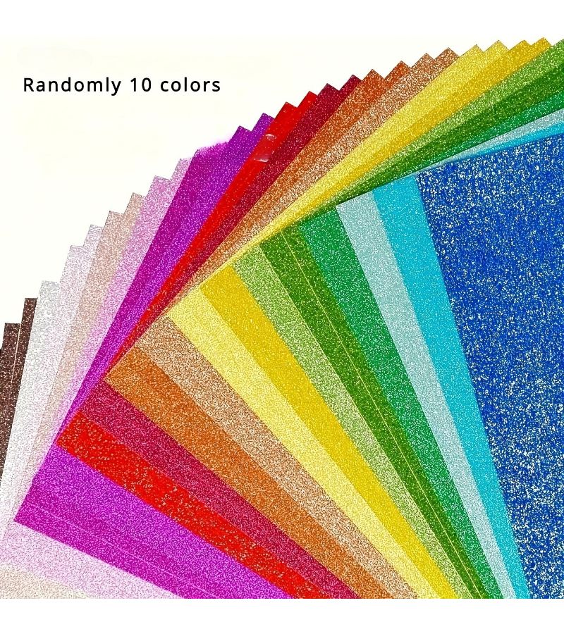 Glitter Paper Mix Colors For DIY Crafts Scrapbooking Christmas And Party Decorations - Image 5