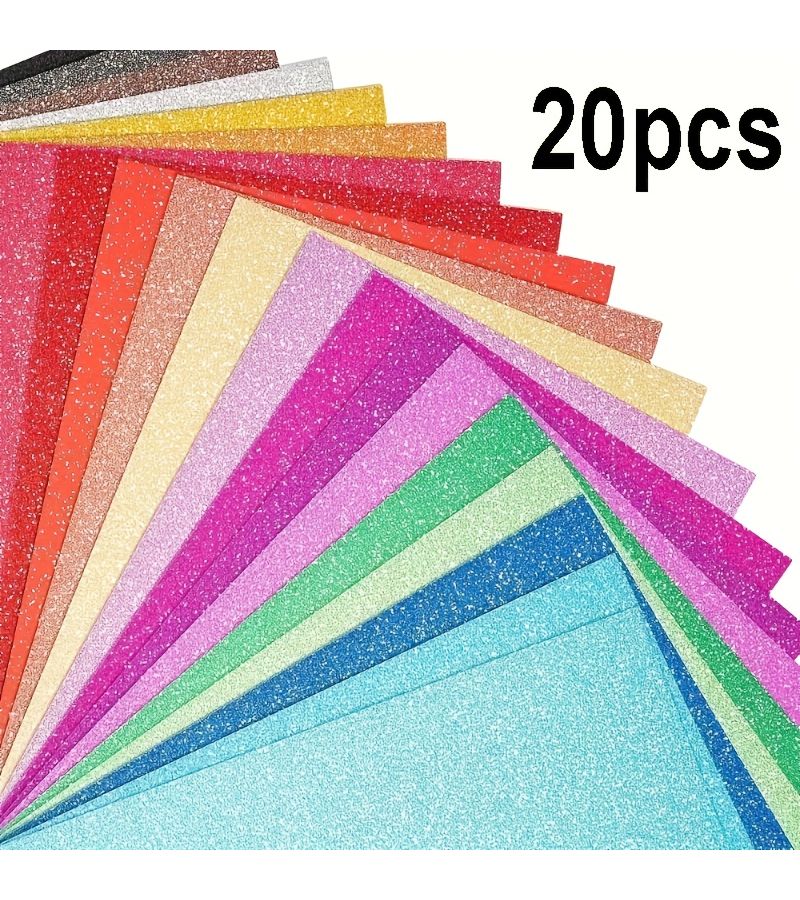Glitter Paper Mix Colors For DIY Crafts Scrapbooking Christmas And Party Decorations - Image 1