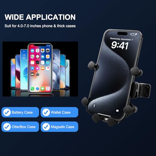 SUNCARACCL حامل هاتف السيارة SUNCARACCL متوافق مع مرسيدس بنز A/B/C/E/S-Class، GLC/GLE/GLS/GLB/GLA-Class 2016-2023 و Mini Countryman/Cooper، ملحقات مرسيدس بنز - Image 5