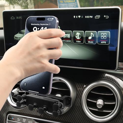 SUNCARACCL حامل هاتف السيارة SUNCARACCL متوافق مع مرسيدس بنز A/B/C/E/S-Class، GLC/GLE/GLS/GLB/GLA-Class 2016-2023 و Mini Countryman/Cooper، ملحقات مرسيدس بنز - Image 3