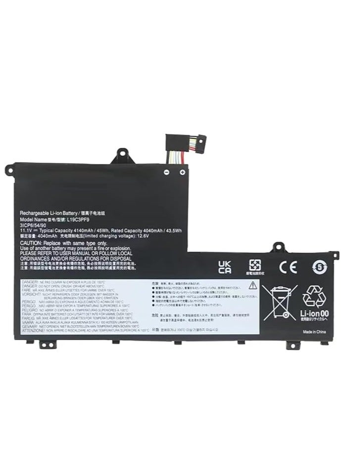 Terabyte Compatible L19C3PF9 L19M3PF9 Laptop Battery for Lenovo ThinkBook 14-IML 14-IIL 15-IML 15-IIL Series L19M3PF1 L19M3PF2 L19D3PF2 L19L3PF1 L19D3PF1 L19L3PF8 5B1 0X5550072 5B10W67364 11.1V 45Wh - Image 1