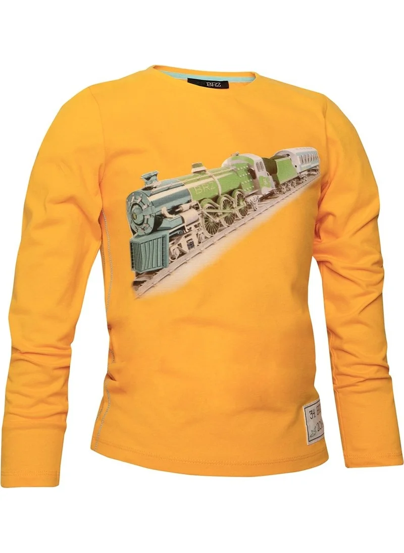 BRZ Collection Train Printed Boy Long Sleeve T-Shirt