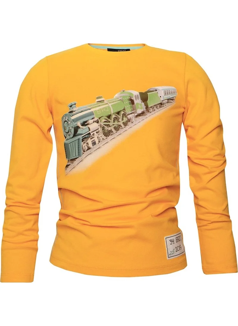 BRZ Collection Train Printed Boy Long Sleeve T-Shirt