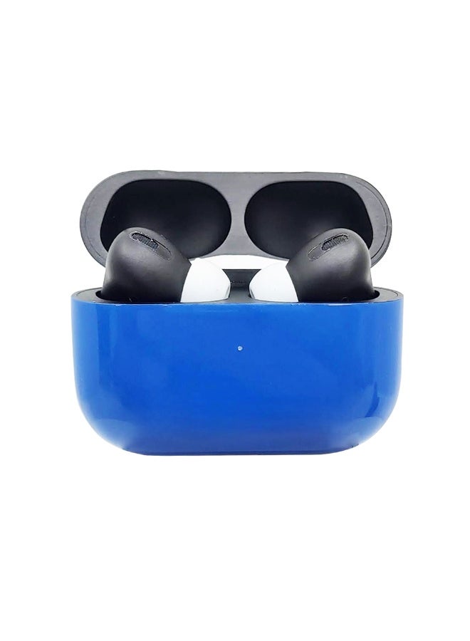 Craft Merlin Craft Customized Apple AirPods Pro 3 – Cobalt Blue & Black Combo Hand-Painted Design, Personalized Wireless Earbuds, Bold Dual-Tone Aesthetic (Cobalt-Blue-Black-Combo) - Image 1