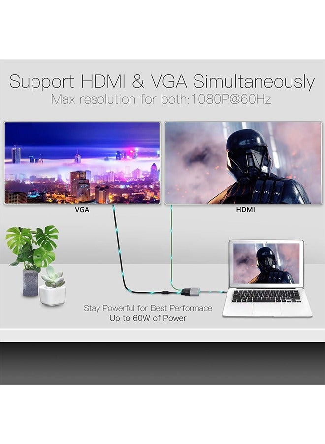 إكس ليفيل خمسة في واحد الناقل التسلسلي العام جيم محور محول متعدد الميناء تجهيز مرئي محول HDMI ، ودعم 4K HDMI - Image 4