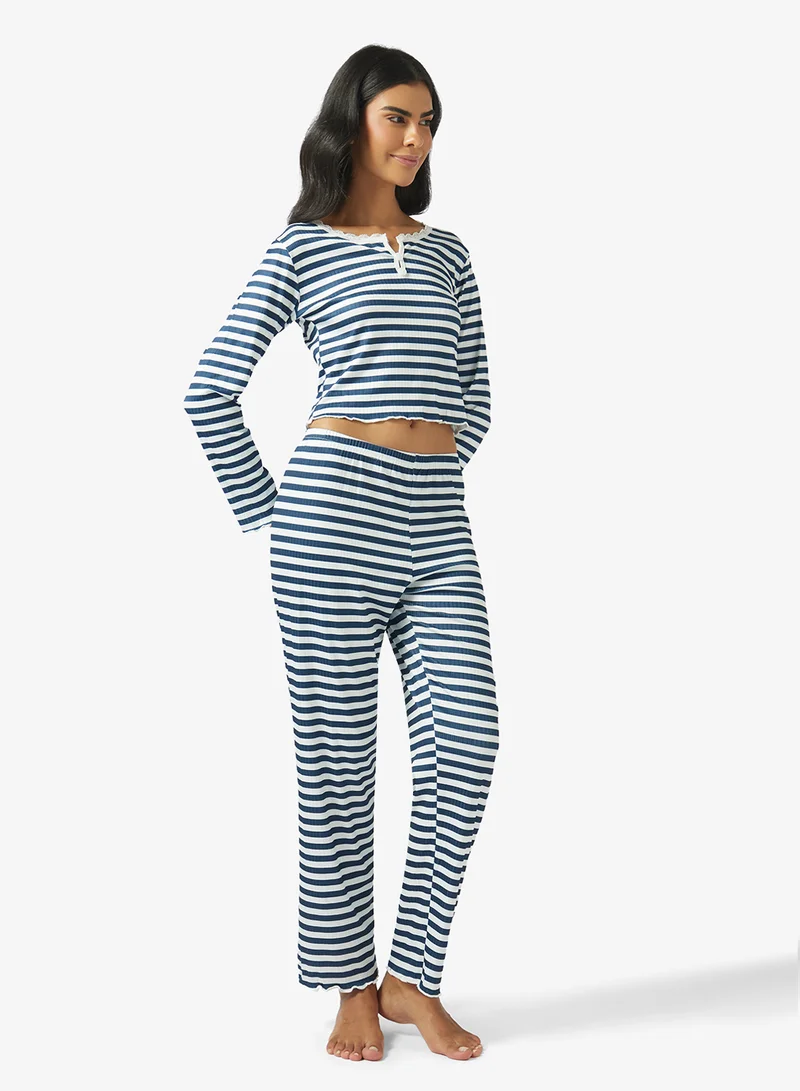 Striped Basic Pyjama Set