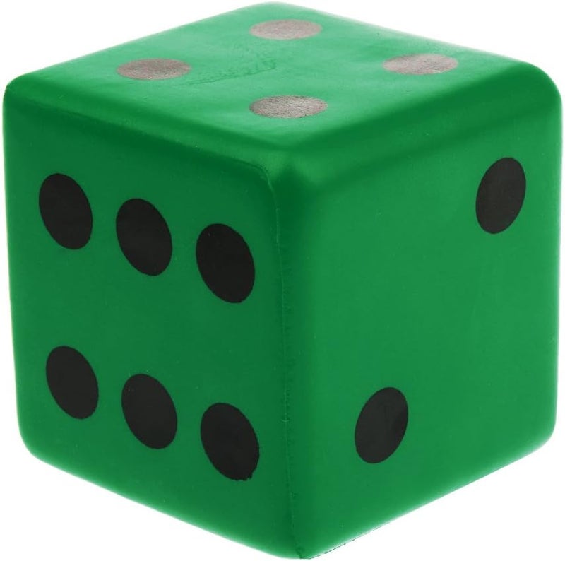 klarako Sponge Dice, Foam Dice Playing Spot Dice Large Dice  Green - Image 1
