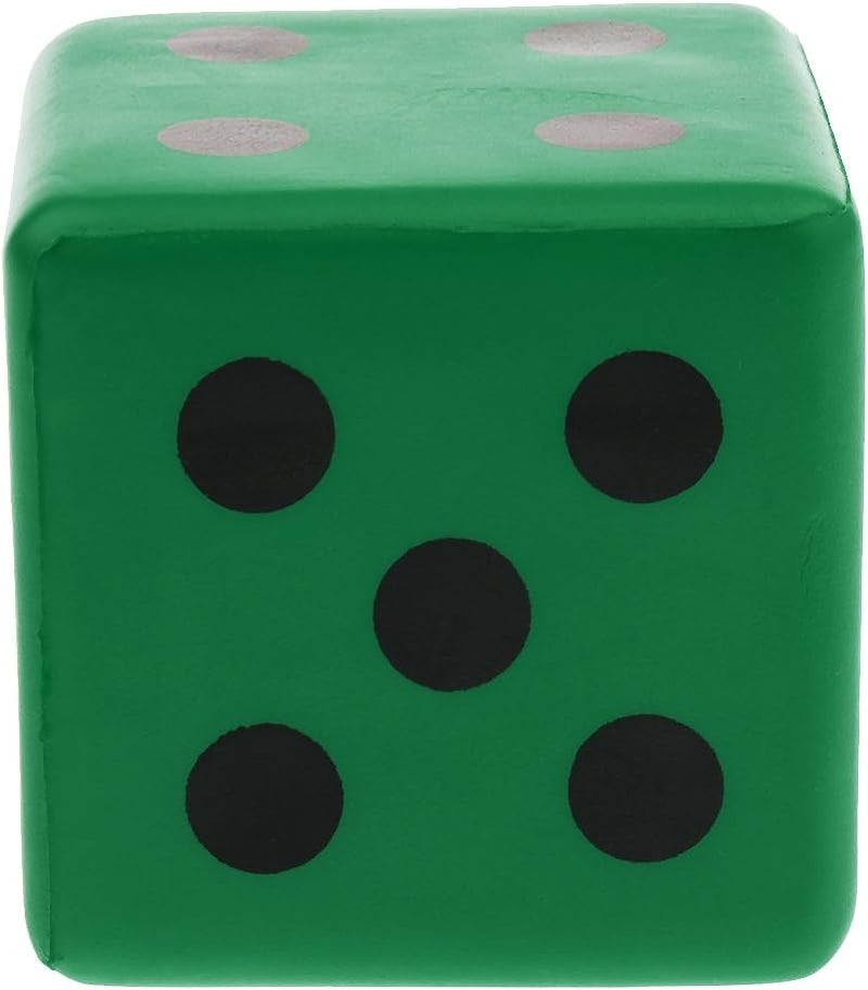 klarako Sponge Dice, Foam Dice Playing Spot Dice Large Dice  Green - Image 3