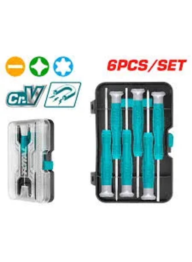 TOTAL Rosette Screwdriver Set 6 Pieces - Image 2