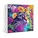 Larkipuzz Colorful Cat Flower Puzzles for Adults 1000 Pieces Fantasy Kitten Butterfly Jigsaw Puzzle Rainbow Difficult Animal Art Puzzles - Image 2
