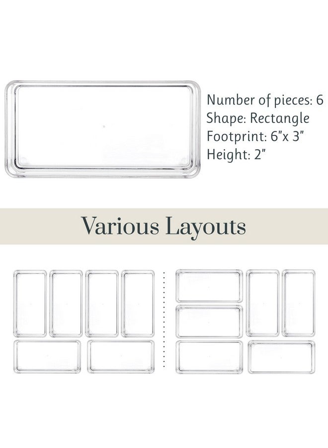 STORi Break-Resistant Plastic Drawer Organizers 6" x 3" x 2" l Set of 6 - Image 5