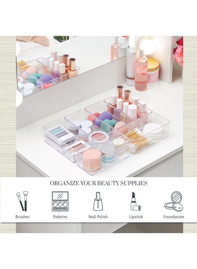 STORi Break-Resistant Plastic Drawer Organizers 6" x 3" x 2" l Set of 6 - Image 3