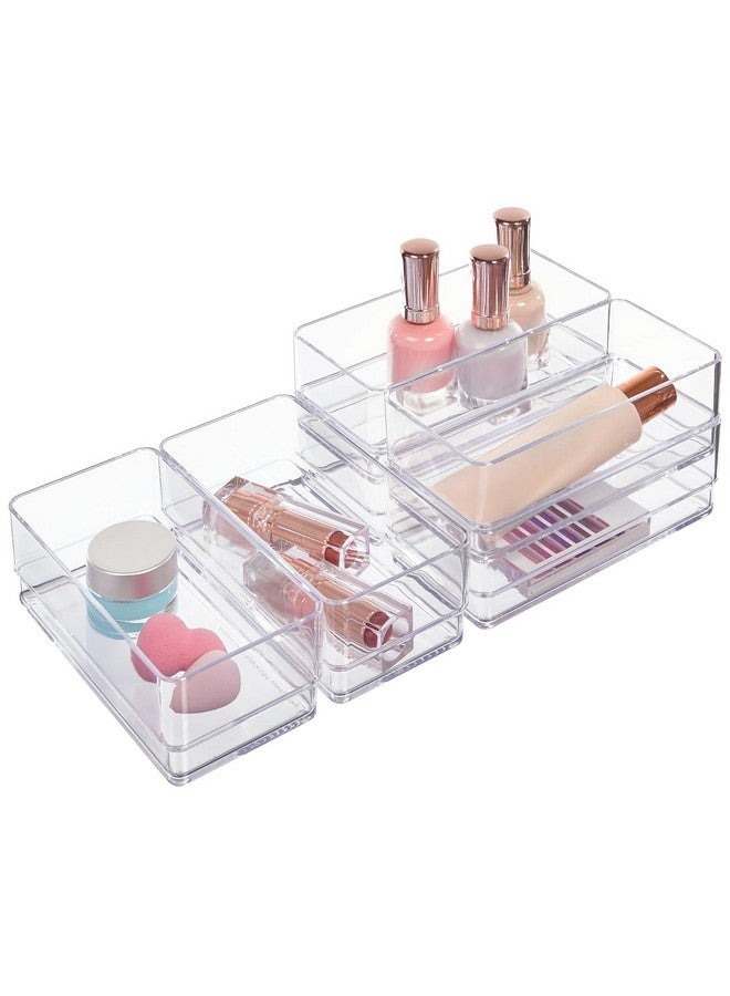 STORi Break-Resistant Plastic Drawer Organizers 6" x 3" x 2" l Set of 6 - Image 1