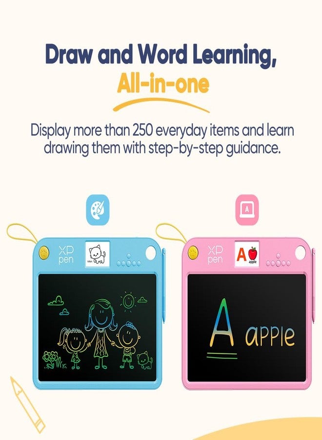 إكس بي بن لوحة الرسم التعليمية XPPen Doodle | لوحة كتابة LCD مقاس 13.3 بوصة للأطفال مع أكثر من 250 درسًا خطوة بخطوة وتعلم صوتي | لوحة رسم تعليمية (3 سنوات فأكثر) - أزرق - Image 4