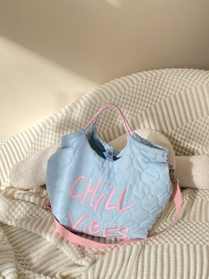 Yeyu/Copyright Commuter Large Capacity Canvas Bag Women'S Tote Bag Embroidered Shoulder Bag Handbag - Image 1