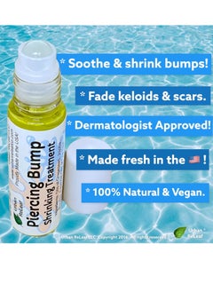 Urban ReLeaf Urban ReLeaf Piercing Bump Shrinking Treatment ! Gentle, Effective Aftercare. Easy Roller-Ball Applicator. 100% Natural with Essential Oils. Help Scars, Nodules, Cartilage, Nose, Ear Spots  - Image 2