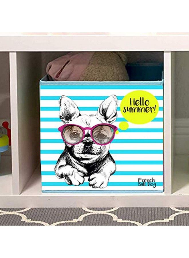 HOUSE OF QUIRK Foldable Fabric Basket Bin Collapsible Storage Cube For Nursery Home Kids And Toddlers (Dog Printed) - Image 2