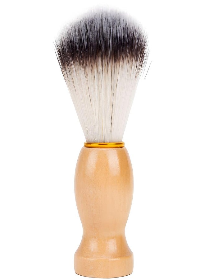 Kootinn Men's Bristle Shaving and Beard Brush Set - Perfect for Grooming, Shaving, and Hair Dusting - Natural Wooden Handle, Portable Design. - Image 1