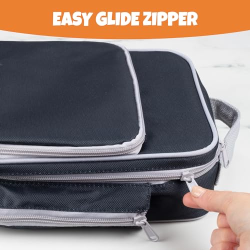 Bentology Insulated Lunch Box w Snack Pocket & Water Bottle Holder- Water-Resistant Lunchbox for Kids- Easy Clean Tote Mini Cooler Bag- Reusable Thermal Lunch Bag for Work School Picnic-Back to School - Image 5