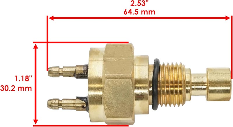 Caltric مفتاح حساس مروحة متوافق مع كاواساكي مولي 3010 4X4 كاف620 كاف-620 2001-2008 ذهبية - Image 2