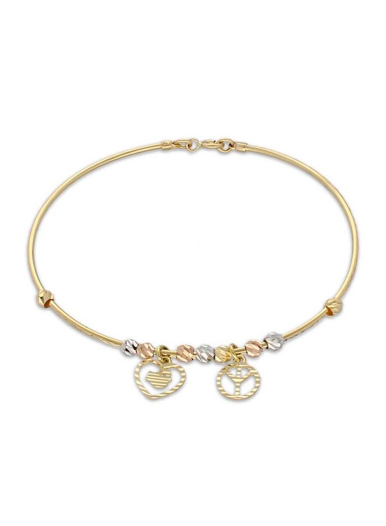 FK Jewellers Gold Hanging Bangle in 18KT - FKJBNG18KU2011  - Image 2