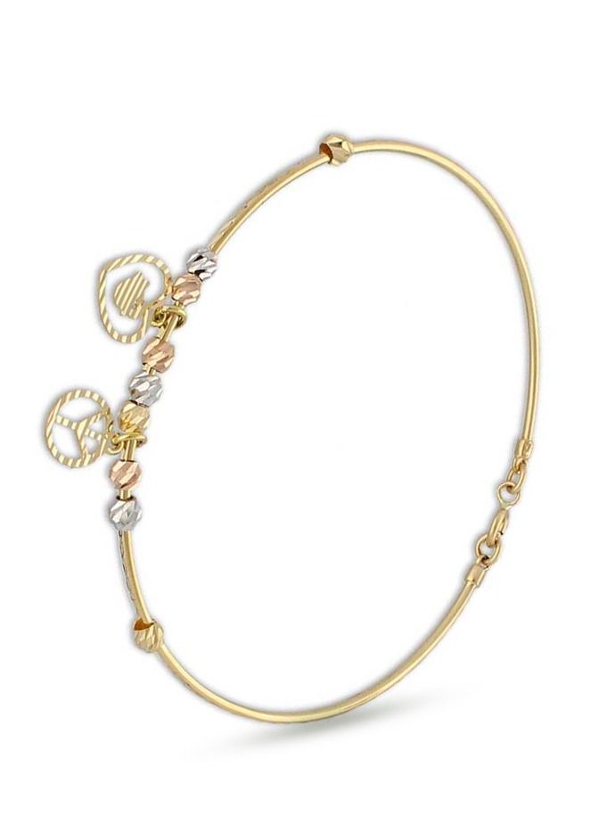 FK Jewellers Gold Hanging Bangle in 18KT - FKJBNG18KU2011  - Image 1