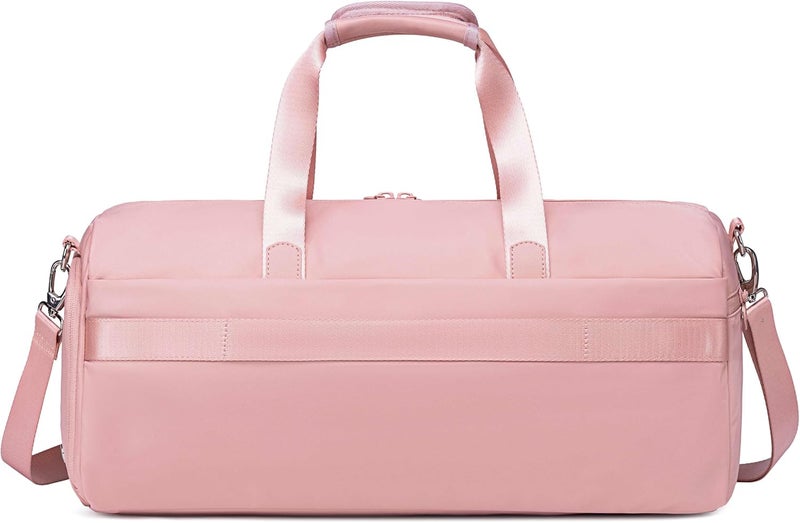 Chantria 21L Premium Gym Bag Water Resistant Duffel Bag with Shoe Compartment and Detachable Shoulder Straps for Women, CB00777 (Pink) - Image 3