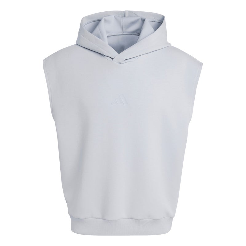 Adidas Soft Lux Hooded Vest - Halo Silver - Image 3