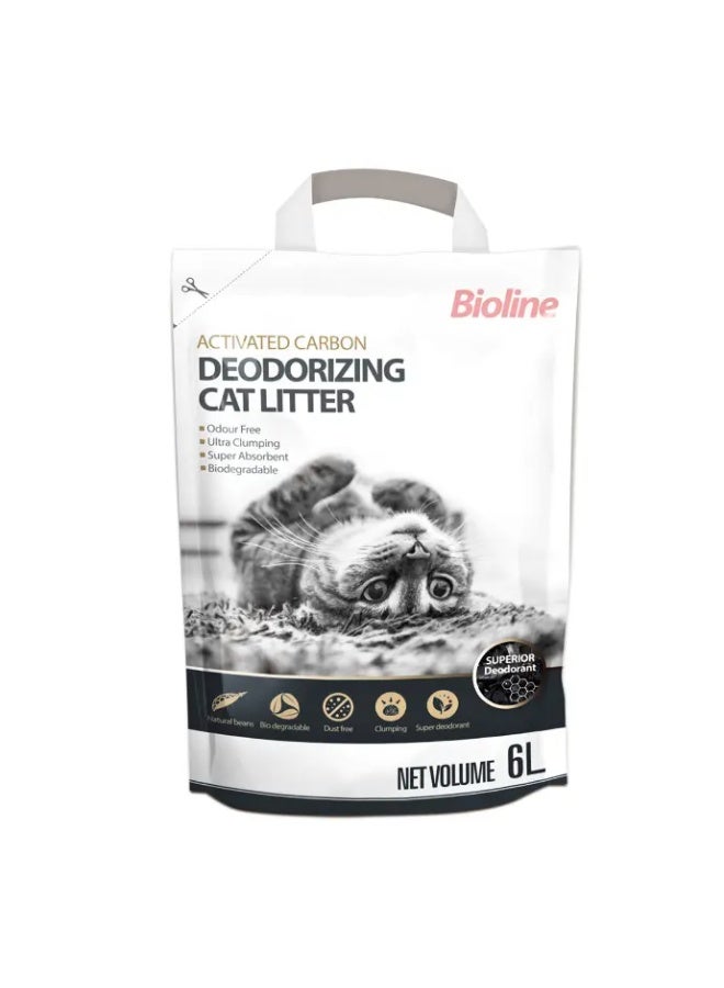 بايولاين رمل القطط المزيل للروائح من بيولاين، 6 لتر [الحجم - 6 لتر] - Image 1