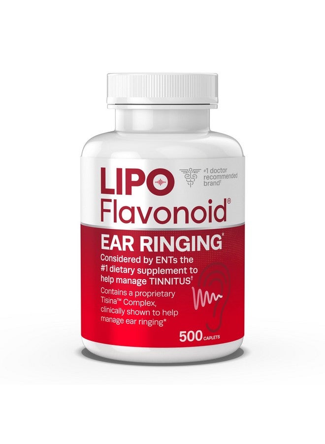 Lipo-Flavonoid Lipo-Flavonoid Plus,Tinnitus Relief for Ringing Ears, OTC Flavonoid Ear Health Vitamins, Vitamin C, Clinically Proven Formula, Doctor Recommended, 500 Caplets  - Image 1