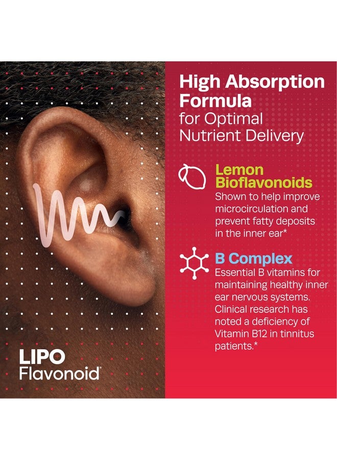 Lipo-Flavonoid Lipo-Flavonoid Plus,Tinnitus Relief for Ringing Ears, OTC Flavonoid Ear Health Vitamins, Vitamin C, Clinically Proven Formula, Doctor Recommended, 500 Caplets  - Image 2
