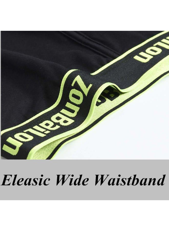 Zonbailon Mens Underwear Boxer Briefs Pack Athletic Breathable Bamboo Big and Tall Cooling Underwear Trunks M L XL XXL 3XL, 5*back-01, 3X-Large Big Tall - Image 3