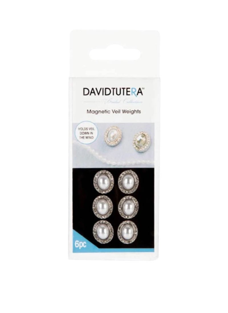 Generic David Tutera Veil Weights Pearl Oval 6 pieces  - Image 1