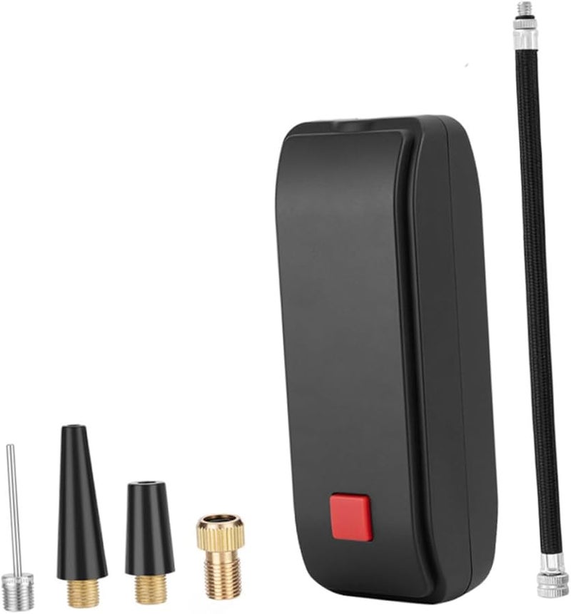 مضخة هواء محمولة قابلة لإعادة الشحن عبر USB للدراجات وكرة السلة والكرة الطائرة مع ضوء LED وتصميم سفر مدمج - Image 1