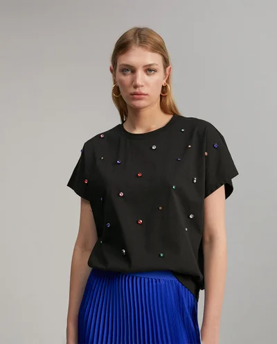 Lola Casademunt T-shirt with rhinestone detail