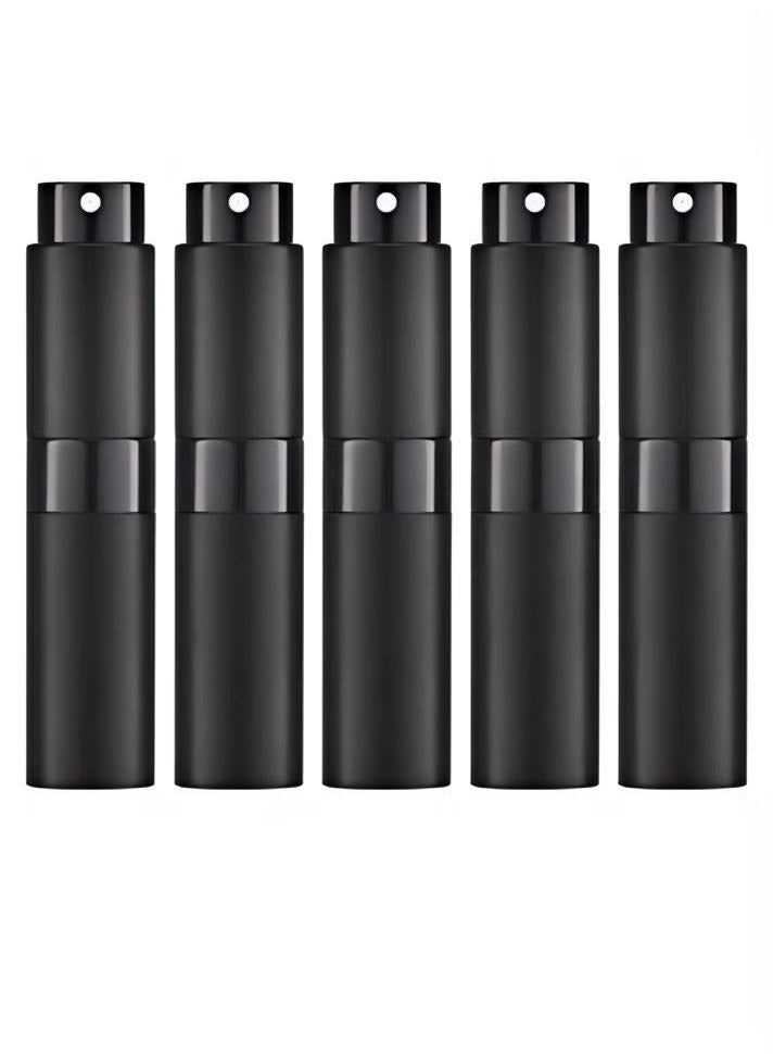 Beauenty 5PCS 8ml travel mini perfume spray bottle (black) - Image 1