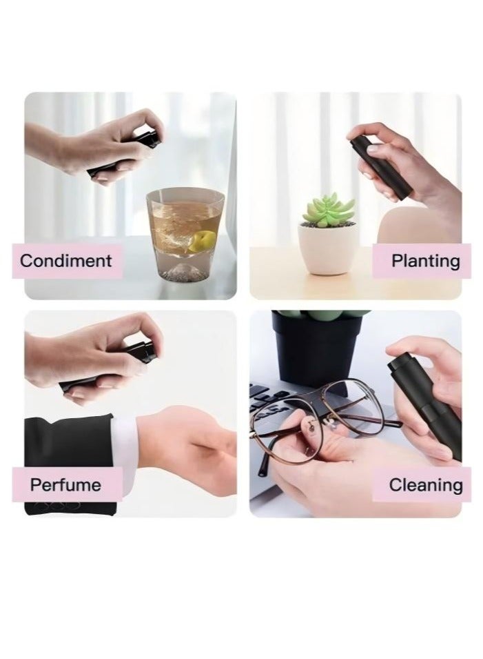 Beauenty 5PCS 8ml travel mini perfume spray bottle (black) - Image 4