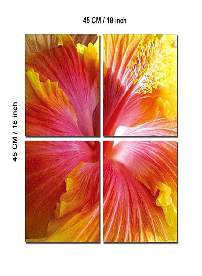 Go Hooked MDF Multiple Panels Wall Decor (22.86 cm x 1 cm x 22.86 cm, Set of 4, Mdf4Sc9637) - Image 3