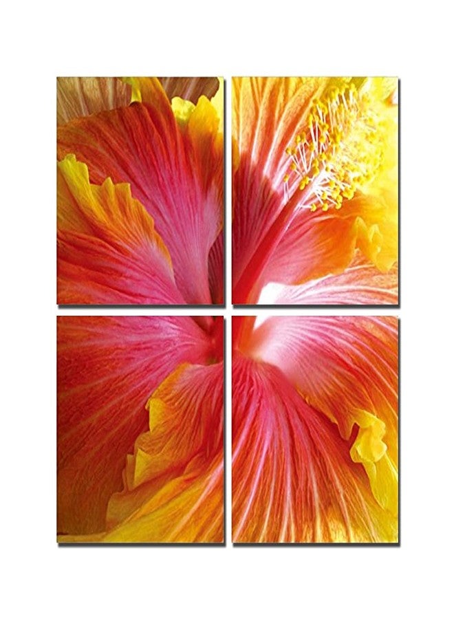 Go Hooked MDF Multiple Panels Wall Decor (22.86 cm x 1 cm x 22.86 cm, Set of 4, Mdf4Sc9637) - Image 2